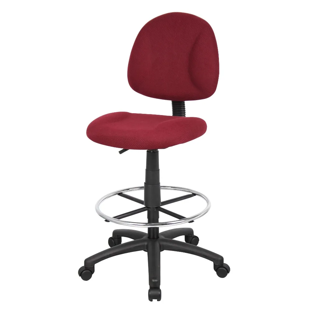 Регулируемое Рабочее Кресло Boss для офиса и дома, бордово-красный