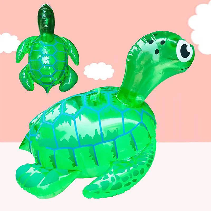 1 шт. Надувная Светящаяся черепаха, имитирующая эластичную черепаху, забавные игрушки с животными, ручные воздушные шары, игрушка для детей