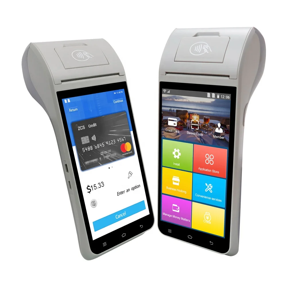 Прочный дизайн ZCS Z91 4G wifi EFT Android NFC POS Портативный Android Для управления запасами в магазине